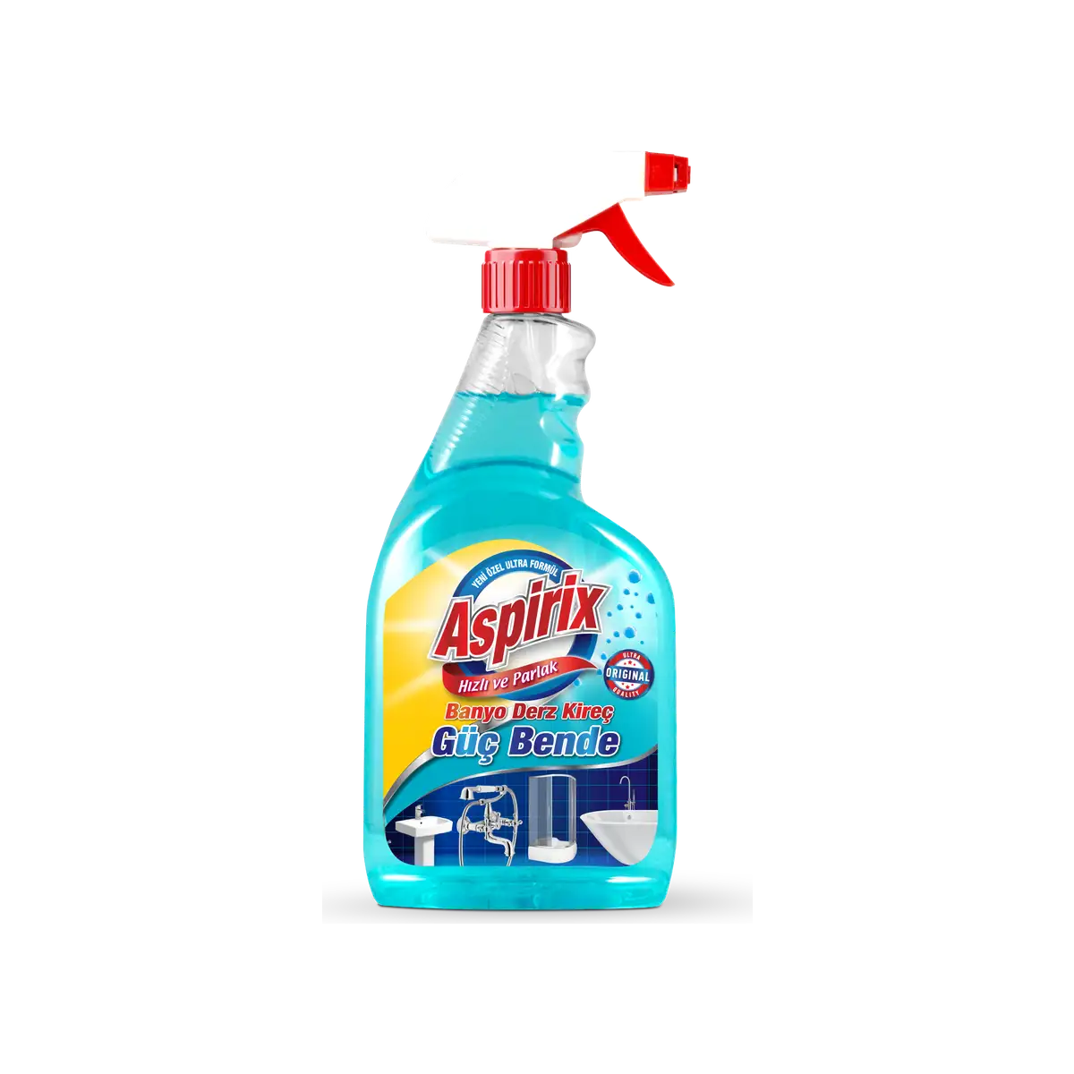 Solutie spray curatare baie Aspirix cu aroma lamaie 750ML