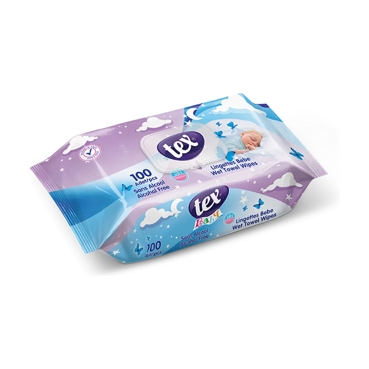 Servetele umede Baby Mov 100 Buc