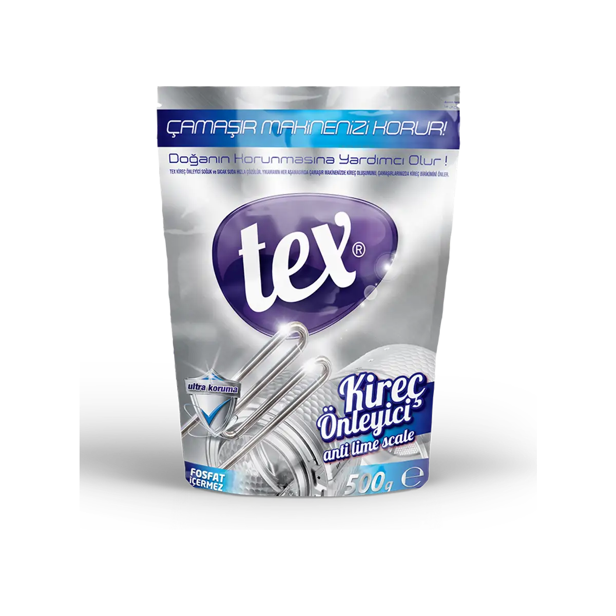 Pudra anti-calcar pentru masina de spalat rufe TEX 500 gr