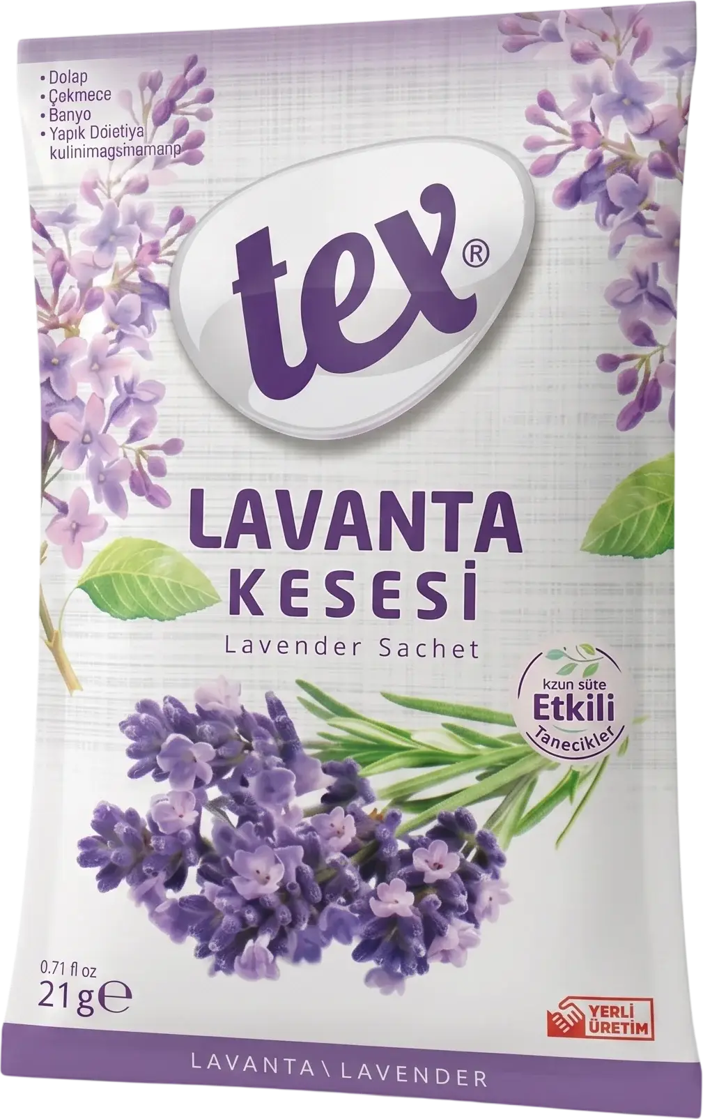 Saculet parfumat pentru garderoba Lavanda 21g