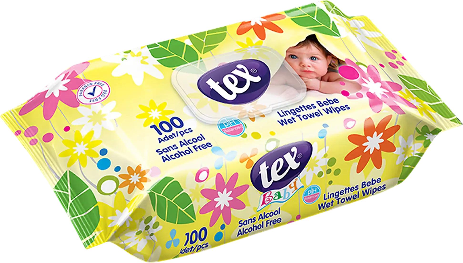Șervețele umede TEX Baby Galben