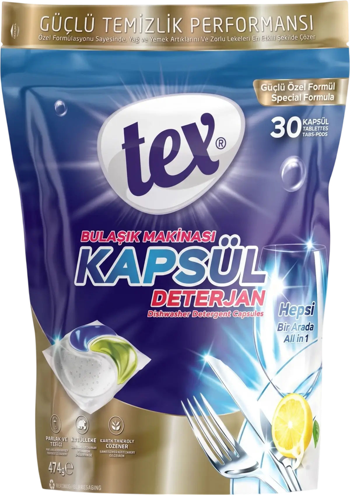 Capsule All in 1 pentru masina de spalat vase TEX
